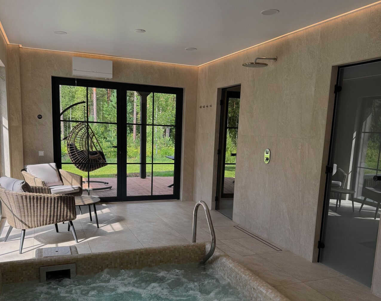 Uždaros SPA zonos interjeras